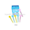 Wholesale Blue bubble gun with light,plastic bubble gun toys with two bottles bubble water